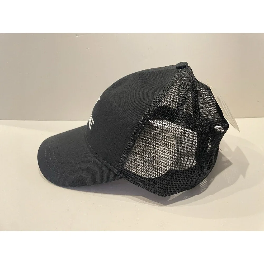 True Hat Trucker Adult Size Adjustable strap Black white NEW NWT